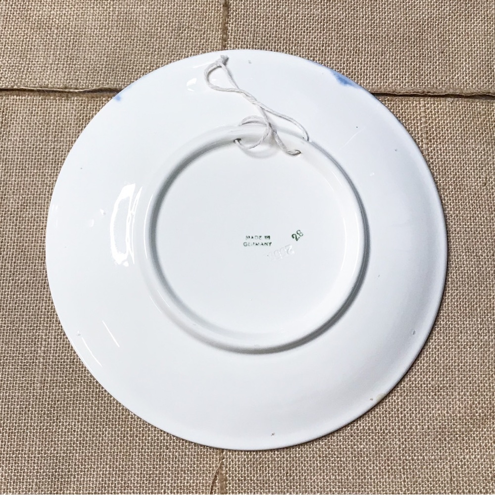 Vintage Thatched Cottage Chalet Round Wall Plate Made In Germany Cozy Cabin Core - Picture 2 of 4